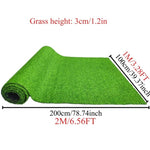 ZUN Artificial turf, professional dog mat large turf outdoor carpet terrace pet lawn, artificial carpet 48955916