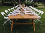 10pcs Injection Molding Classic Garden Plastic Folding Chair White 31981306