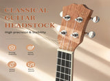 23in mahogany body rosewood fingerboard ukulele, cotton bag, capo, strap, picks*3, wrench tool 11113742