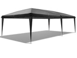 10'x20' Instant Pop Up Canopy Tent Black, No Sidewalls, 28/22mm Powder Coated Steel Frame, 10x20mm 10924017