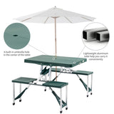 ZUN Portable Camping Table and Chairs / Dining Table （Prohibited by WalMart） 05268967