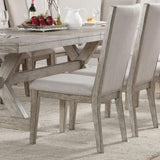 Grey and Grey Oak Padded Side Chair B062P209278