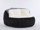 Oversized Bean Bag Chairs,Multicolor Faux Fur Couch Filled with Shredded Sponge,Large Lounger Sofa 75978945