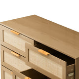 6 drawers Rattan dresser Rattan Drawer, Bedroom,Living Room W75763040