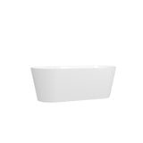67" Acrylic Freestanding Bathtub, Modern & Contemporary Design Soaking Tub with Toe-tap Drain in W2568P166065