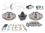 7Inch Dual Booster Front Power Disc Brake Conversion Kit Drilled & Slotted Fits for Chevy Full-Size 98366754