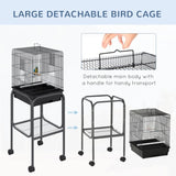 Bird Cage Starter Kit with Detachable Rolling Stand 34666115