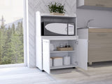 Charlotte 1-Shelf 2-Door Kitchen Pantry White B06280400