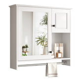 30'' Bathroom Wall Cabinet with Mirror, Wall Mounted Medicine Cabinet with 2 Shelves, Mirrored Door N710P254957K