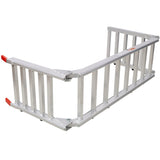 Aluminum Ramp 1,400 LBS/Pair, For Motorcycle/Lawn Mower/ATV Ramp and Tailgate Extender Combo 2 in 1, W465P257046