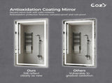 72"x36" LED Bathroom Mirror, Front-Lit and Back-Lit, 3 Color Tem Adjustable, Brightness Memory, 44295018
