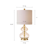 Ellipse Curved Glass Table Lamp, Set of 2 B03594969
