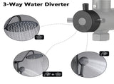 Shower Head with Handheld Shower System with 10" Rain Shower Head W1219P264308