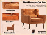 Modern Accent Chair,Chenille Arm Chairs for Living Room,Upholstered Mordern Armchair,Comfy Soft W1028102392