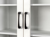 70.87" H Display Storage Cabinet , 4 Tier multi-functional pull-out multi-tier storage shelf & 2 W331P295245