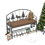 Shoe Rack Bench for, Industrial Bench, Rustic Shoe Rack for Small Spaces, Upholstered W2167P225266