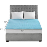 All Season Reversible Hypoallergenic 1.5" Cooling Mattress Topper B03595111