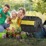 Yellow tumbling outdoor compound fertilizer drum 162L 66941545