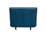 47''Oval Storage with 4 Doors,Buffet Sideboard with Storage, Fluted Accent Storage W2295P290657