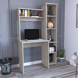 Versalles Writintg Desk, Two Superior Shelves, Five Cubbies -Light Gray B20092002