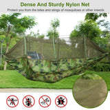 ZUN Camping Hammock, Portable Double Hammock with Net,600lbs Load 2 Persons Hammock w/Mosquito Net 91359901