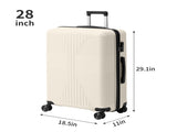 PP Trolley Case 20in 24in 28in 3PCS Suitcase Set Off White 59145631