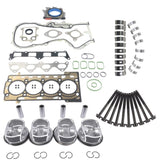 Engine Pistons Head Gaskets Bearing Kit Replacement for Audi Volkswagen Jetta 1.4 TSI EA111 90030731