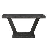 60 Inches Vintage Distressed Wood Entryway Bench with 2-Tier Solid Wood Veneer Storage Cabinet, 59018990