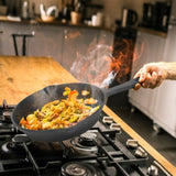 3pcs Pre-Seasoned Cast Iron Skillets, 8 In, 10 In, & 12 In Cast Iron Frying Pans With Handles, Safe 89715103