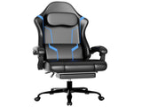 Ergonomic Gaming Chair, Video Game Chair with Pocket Spring Cushion and Footrest, Height Adjustable 41674895