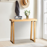 35.8 Inch Solid Wood Console Table for Entryway, Sofa Table Narrow Entryway Table for Hallway, 82393276