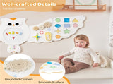 11-in-1 Montessori Owl Activity Wall - STEM Sensory Busy Board with Magnetic Whiteboard, 3 Years 70935109