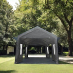 ZUN 12x20 feet party tent heavy duty outdoor portable garage ventilated canopy carports car shelter W2373P147983