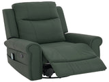 Manual Recliner 270&degSwivel Rocker Recliner Chair PU Leather Recliner with Massage and Heating, N763P363558F