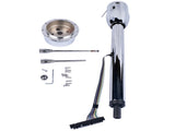 28" Chrome Tilt Street Rod Floor Shift Steering Column with Wheel Adapter No Key 53388355
