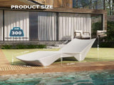 Quick Assembly S-shaped Pool Lounger, Ergonomic Design, Comfortable and Breathable, Essential for W5756P484430