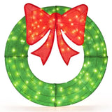 48" Pre-Lit Christmas Wreath - 200 LED Lights , IP44 12984977