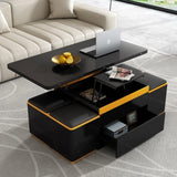 U-Can Lift-Top Coffee Table 4 Storage Stools, Modern Space Saving Center Table N724P292506B