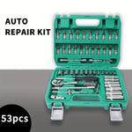 ZUN 53 piece auto repair small flying 72 tooth quick ratchet wrench S2 batch head dual-purpose wrench 41177542