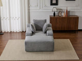 Oversized Chaise Lounge Chair Cozy Cloud Couch, Modern Plush Corduroy Upholstered Sleeper Sofa W3723P345160
