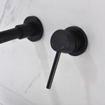 ZUN Single Lever Handle Wall Mounted Bathroom Faucet 83554621