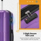 2 Piece Luggage Set with Bags Expanable Spinner Wheels ABS Lightweight Suitcase with TSA Lock N732P198744I