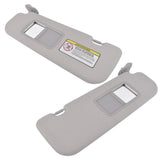 Set of 2 Sun Visor Left and Right Side Gray Fit for Hyundai Veloster 1.6L l4 2012-2015 93124603
