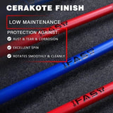 Barbell Bar Plates 7.2Ft Solid Iron Fitness Weightlifting 55814338
