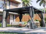 10' x 10'Pergola Modern Style with Adjustable Louvers for Outdoor Roof, Garden, Easy Assembly, 51480897