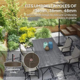 Brown Heavy Duty Outdoor Umbrella Stand Base with Stand 74817963