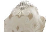 Ivory and Bone White Side Chair with Claw Legs B062P215494