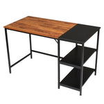 ZUN 120cm Retro Color Black Particleboard Paste Triamine Stitching Computer Desk 00036899