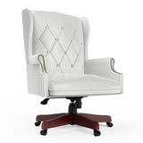 ZUN 330LBS Executive Office Chair, Ergonomic Design High Back Reclining Comfortable Desk Chair - White W1550115017