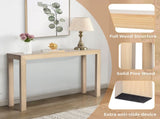 46 inch Pinewood Table, Console Table Entrance Table, Narrow Sofa Table for Living Room 65036131